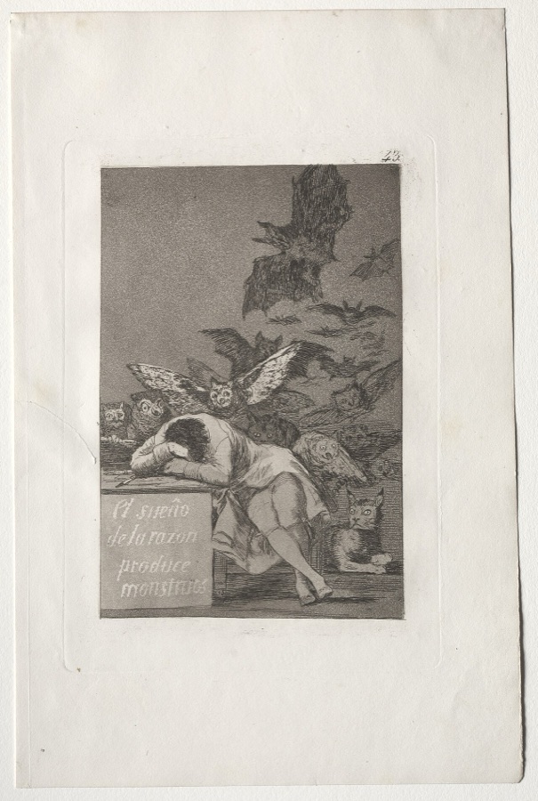 Goya's The Sleep of Reason Produces Monsters
